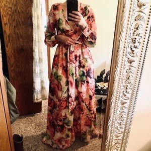 Long floral dress